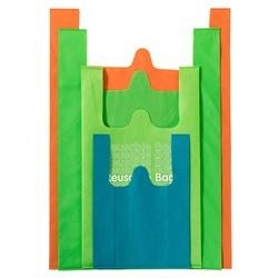 Custom Hainan Sanya Reusable RPET PP Non-Woven Fabric Vest Shopping Bags