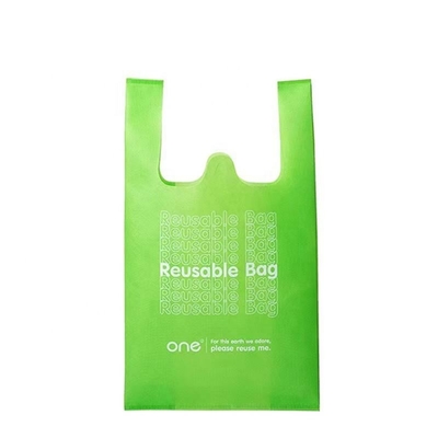 Gros T-shirt réutilisable Sac de magasinage multicolore écologique